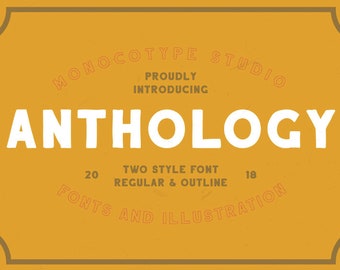 Anthology Digital Font San Serif Font, Installable Digital Font,Modern Font, business logo font. bold font, display font