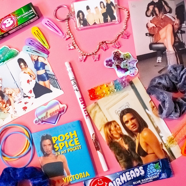 Spice Girls 90s Mystery Box, POSH Spice 90s themed box, Backstreet Boys, Boy Bands, 90s Themed box, Birthday Gifts, Nostalgic items,