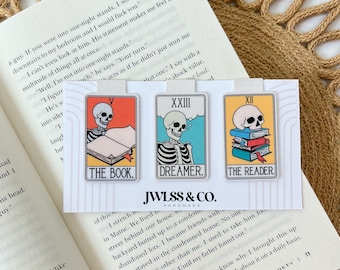 Magnetic Bookmarks Tarot Cards Dreamer Reader Book Lover Gift Handmade Book Accessories Page Marker