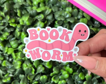 Book Sticker for Kindle Bookworm Vinyl