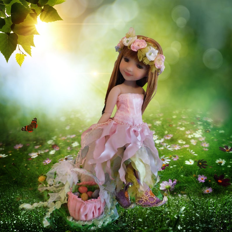 FrouFrou Petal Fairy Ensemble for Ruby Red Fashion Friends RRFF Handmade image 4