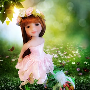 FrouFrou Petal Fairy Ensemble for Ruby Red Fashion Friends RRFF Handmade image 2