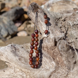 Handmade Aromatic Nutmeg Worry Beads | Wooden Greek Komboloi