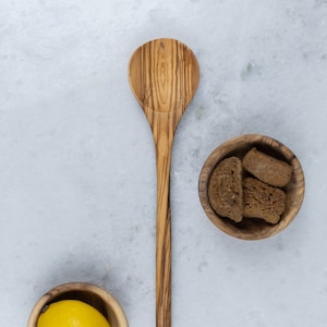 Olive Wood Spatula For Cooking  and Baking | Handcrafted Wooden Kitchen Utensils