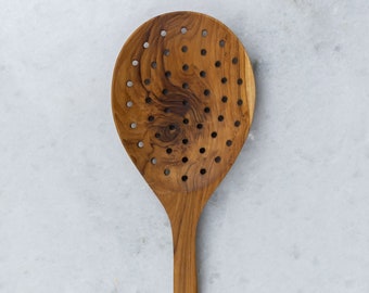 Wooden Handmade Cooking Utensils | Wooden Rounded Spatula | MadeOfOliveWood