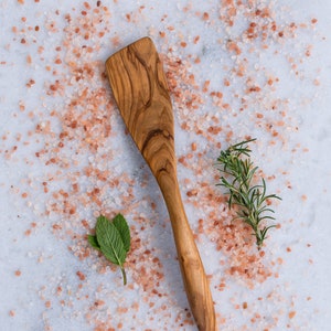 Olive Wood Cooking Spatula | Handcrafted Wooden Kitchen Utensils