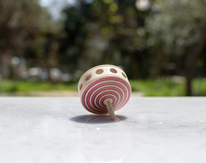 View of Wooden Spinning Top | Handmade Spinning Top | Handcrafted Wooden Toy ...