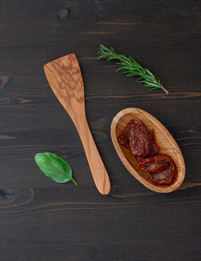 Handmade Kitchen Utensils Olive Wood Cooking Spatula
