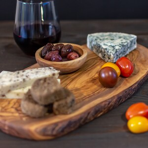 Handmade Olive Wood Kitchen Board | Wooden Cheese & Charcuterie Board