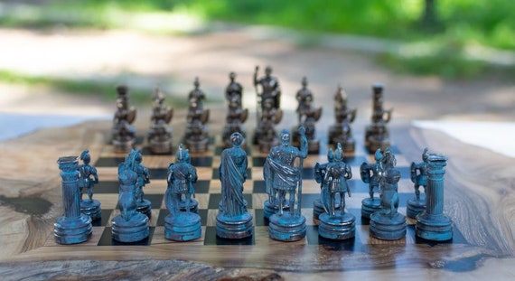 wholesale luxury metal chess board with