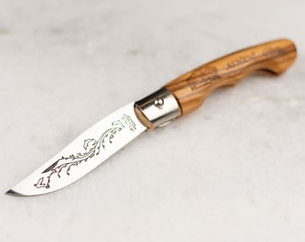 Elegant Olive Wood Knife | Greek Knife | Athens Gift