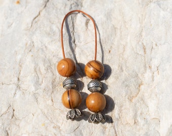 Handmade Wooden Greek Begleri made of Olive Wood - Kompoloi - Worry Beads