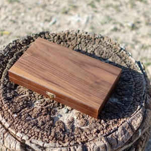 Wooden Backgammon Board Set |Walnut Wood| Small Size| Wooden Handmade Greek Tavli | Wooden Gifts