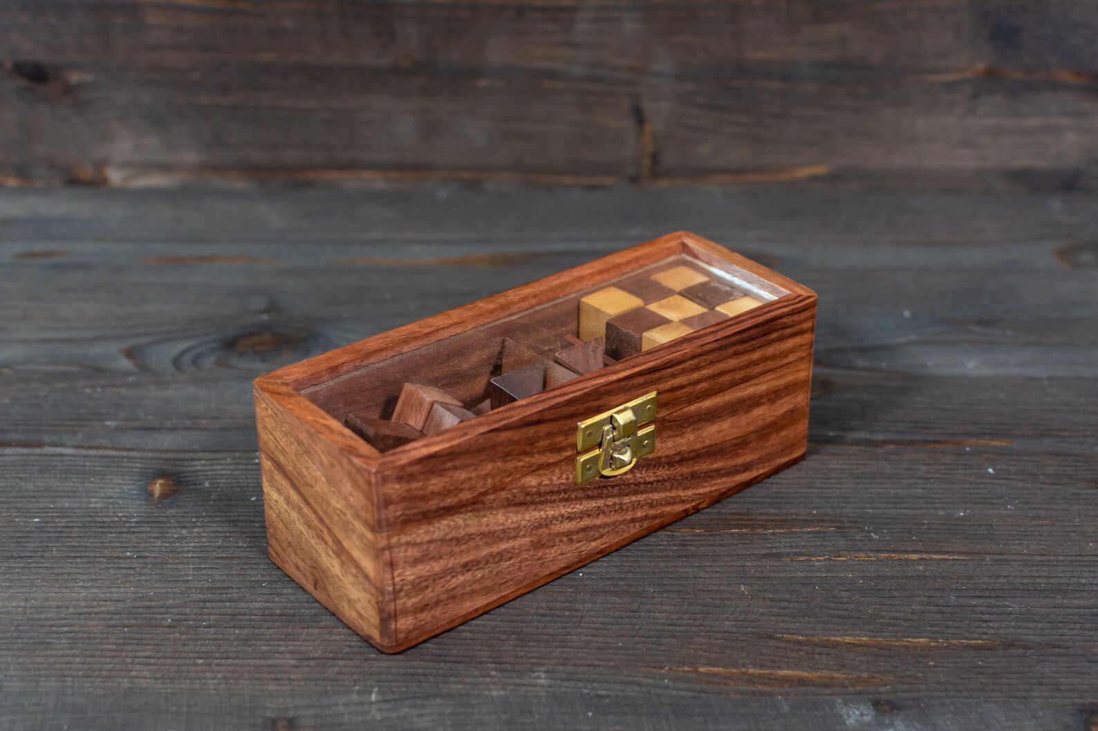 Wooden Brain Teaser Puzzles for Adults | Wooden Puzzle Box Set - Etsy