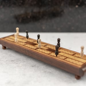 Handcrafted Wooden Cribbage Board | Unique Handmade Board Games