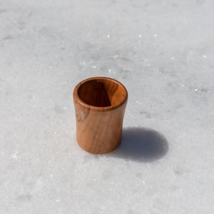 Wooden Shot Glass Made From Olive Wood Handmade shot for tsipouro image 4