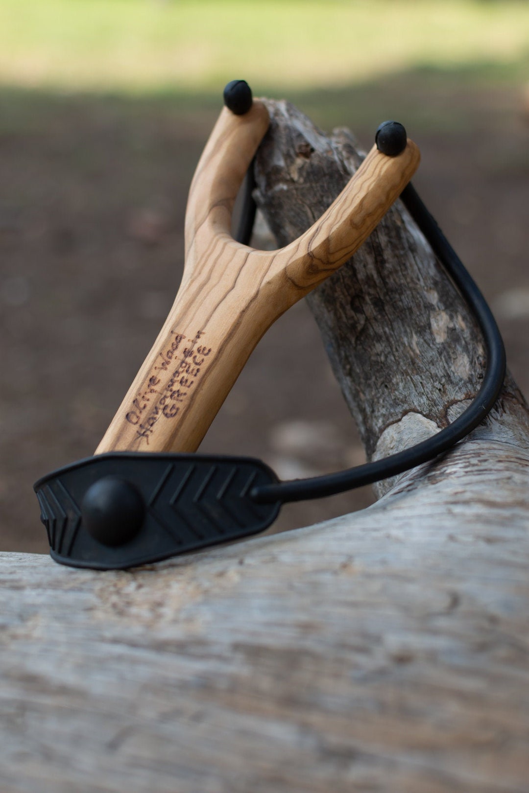 Handmade Olive Wood Slingshot | Handmade Wooden Toys - Etsy