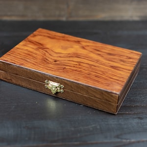 Wooden Backgammon Board Set | Rose Wood | Mini Size| Wooden Handmade Greek Tavli | Gifts