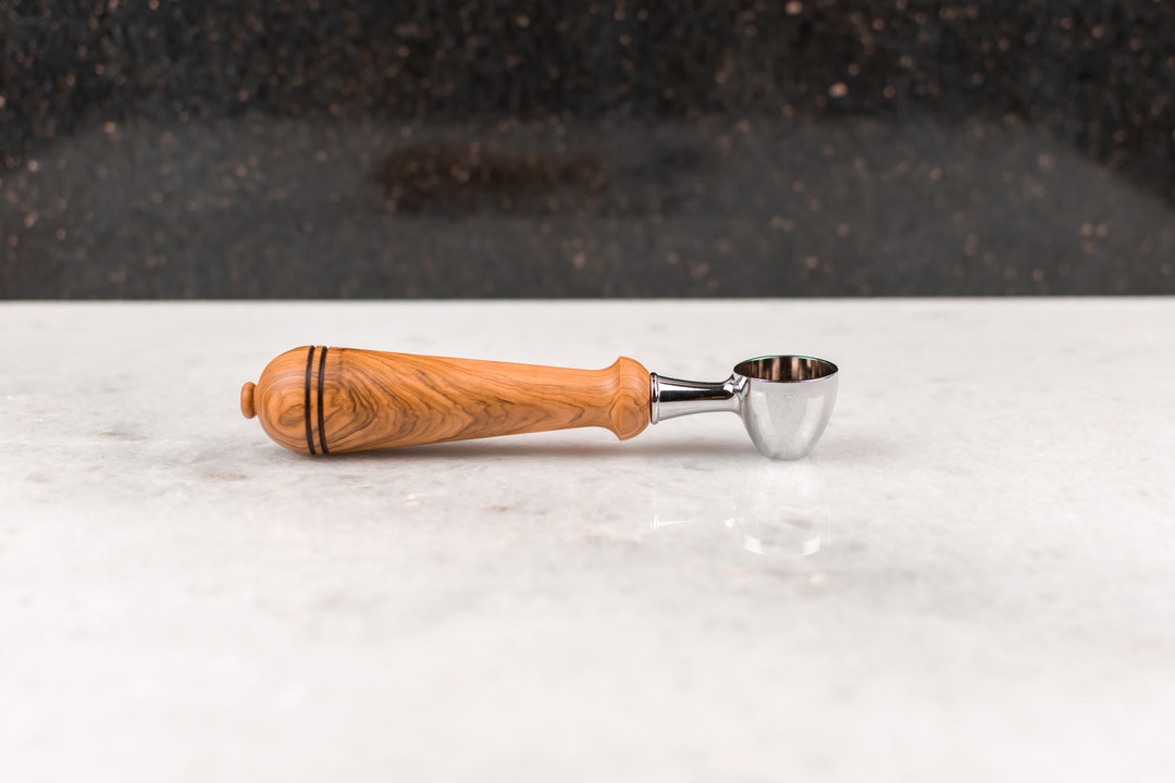 Olive Wood Coffee Scoop Elegant Handmade Coffee Accessories Etsy