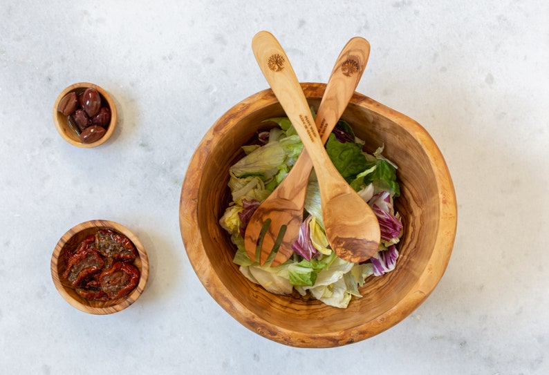 MadeOfOliveWood Salad Servers - Thumbnail 3