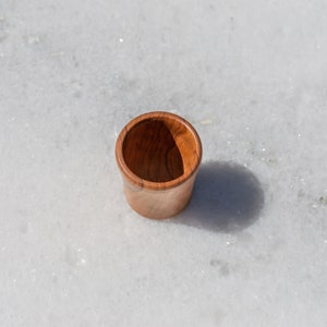 Wooden Shot Glass Made From Olive Wood Handmade shot for tsipouro image 5