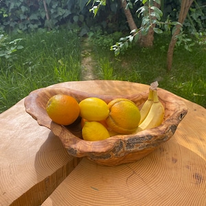 Unique piece from Olive wood | Handmade Wooden Bowl for fruits or Salads | Unique Home Decor