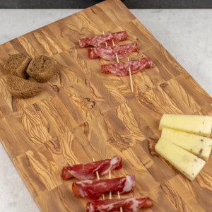 Large Handmade Serving and Cutting Board | Unique MadeOfOliveWood design