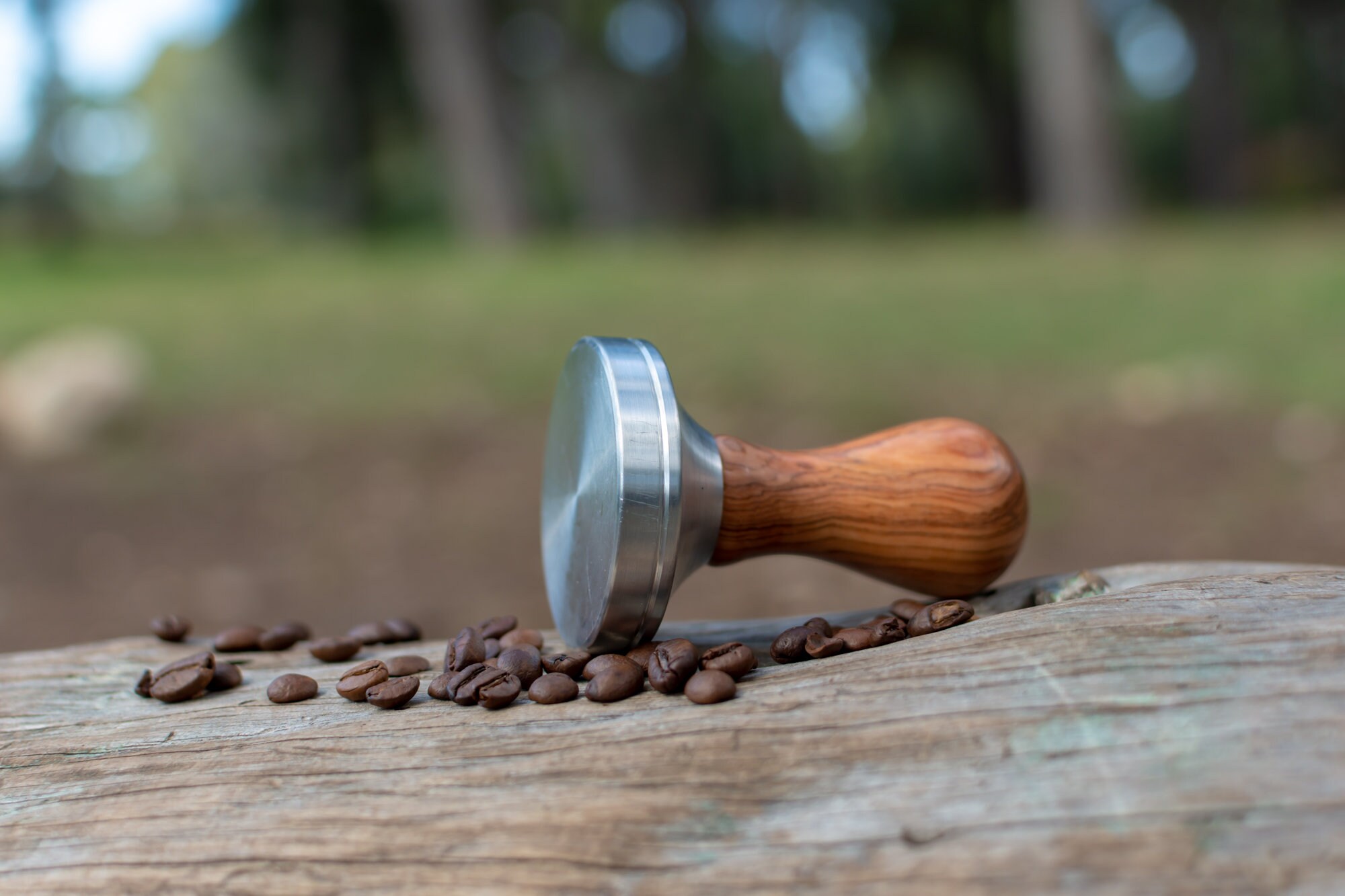Olive Wood Coffee Tamper Handmade Espresso Tamper Made of Etsy