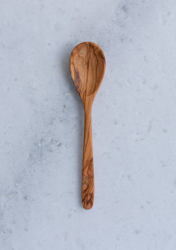 Cucchiaio di legno fatto a mano / Utensili da cucina in legno di ulivo  Cucchiai da cucina unici -  Italia