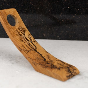 Handmade Olivewood Wine Stand | Handcrafted Wine Bottle Holder