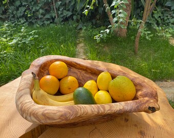 Handmade Wooden Bowl for fruits or Salads | Unique Home Decor