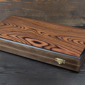 Handmade Backgammon set ,Laminate Wood,wooden Classic Games,old Masterpiece,Gift for Him,Wooden centerpiece,Large size,Hand Carved