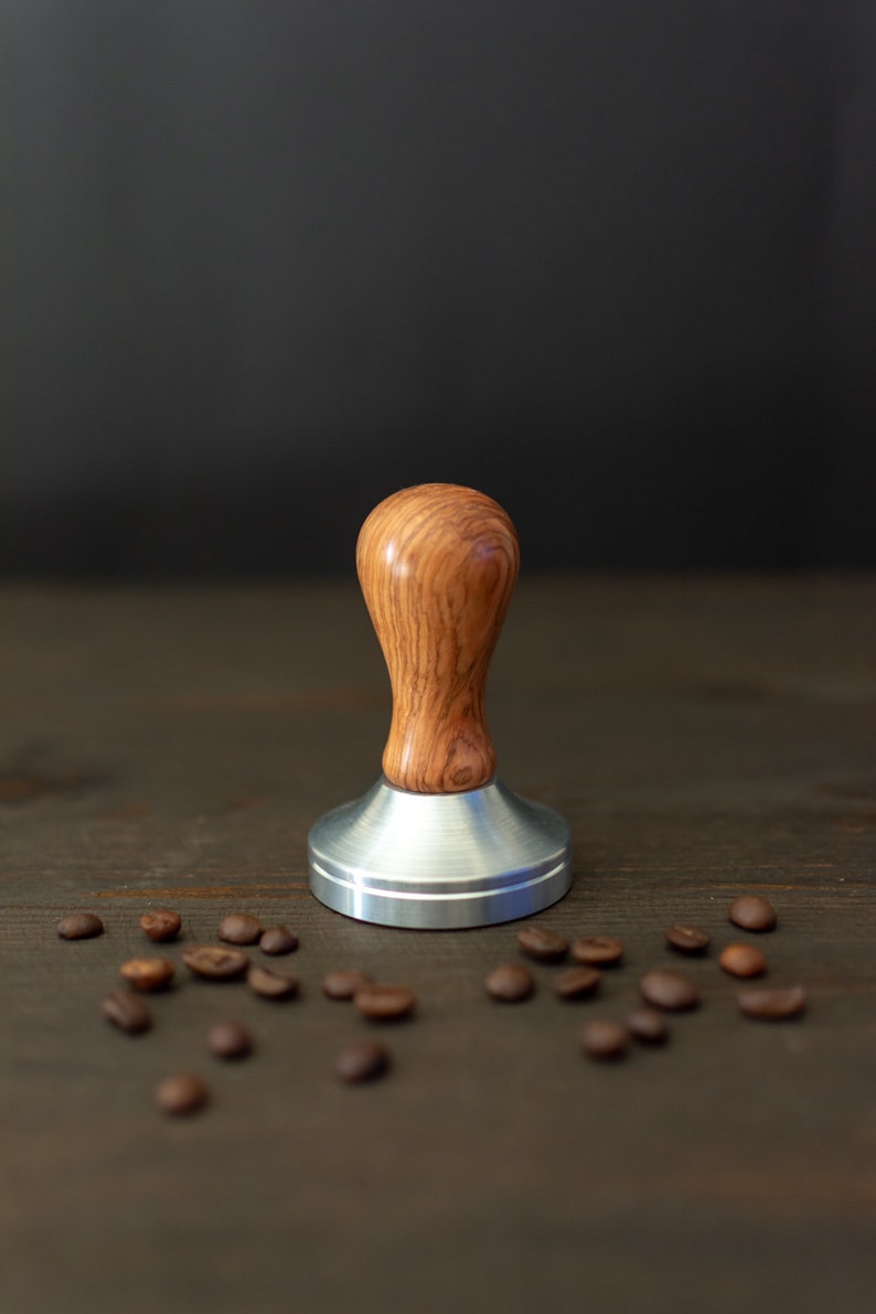 Olive Wood Coffee Tamper Handmade Espresso Tamper Made of Etsy