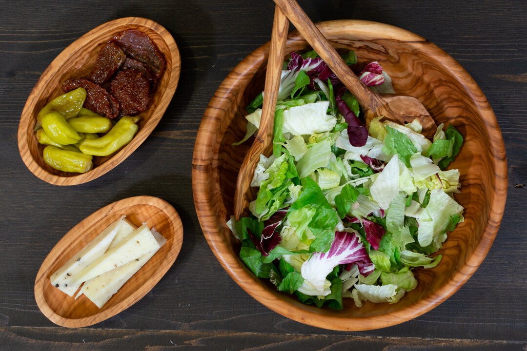 Fine Quality Big Salad Bowl Made of Strong Olivewood Etsy