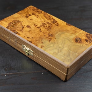 Premium Series| From Olivewood Backgammon Board Game Set | Wooden Handmade Greek Tavli mini size | Gifts
