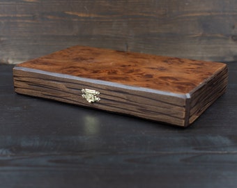 Zestaw do gry w backgammon z serii Premium z drewna oliwnego, zestaw do gry w backgammon z drewna oliwnego, ręcznie robiony drewniany, grecki Tavli, mały, klasyczne gry drewniane