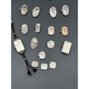Wrist Watch Movement lot of 25 Elgin Bulova Steampunk Mechanical Swiss image 4