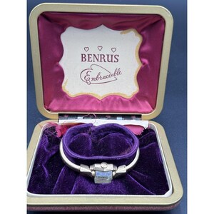 Vintage Women\'s Watch - Benrus 10K RGP Ladies Cuff Bracelet Watch - Works 1980s Vintage BENRUS Duchess 10K RGP (Rolled Gold Plating  main image 4