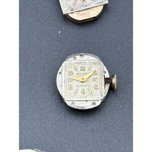 Wrist Watch Movement lot of 25 Elgin Bulova Steampunk Mechanical Swiss image 15