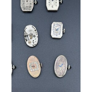 Wrist Watch Movement lot of 25 Elgin Bulova Steampunk Mechanical Swiss image 10