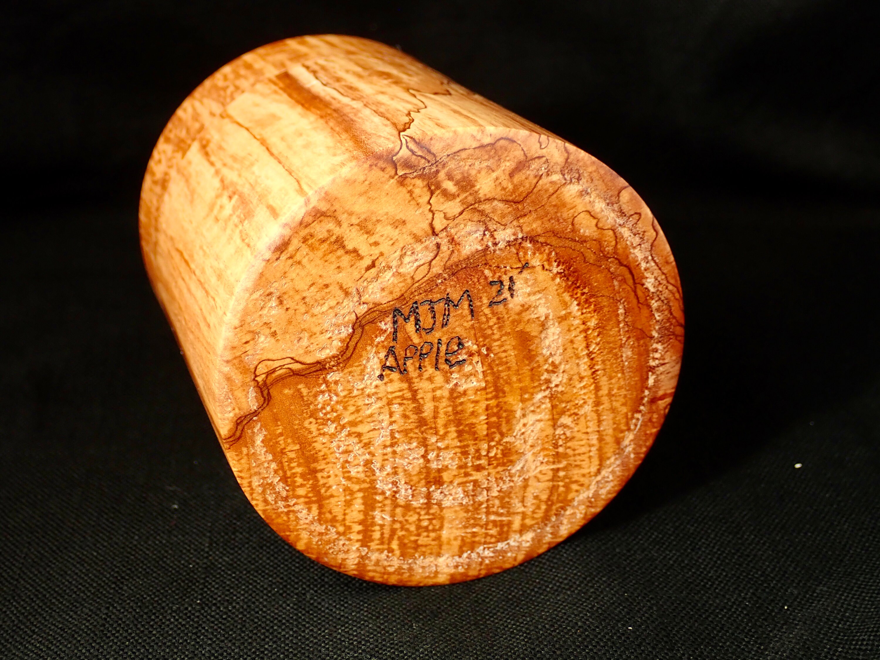 Spalted Apple Wood Lidded Box Etsy