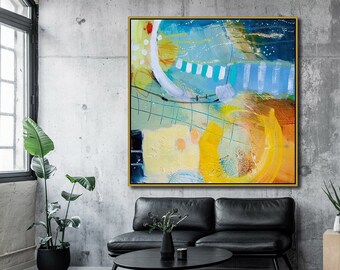 Original large oil painting, Abstract painting, Hand painted canvas art, Modern Wall Art painting, Home decor painting, Custom abstract art