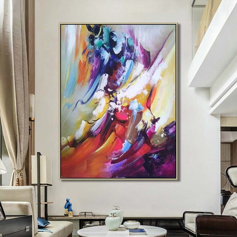 アクリル画　抽象画　abstract art 新品　大型　現代アート オリジナルの抽象画、現代抽象アート、大型抽象画、手描きの