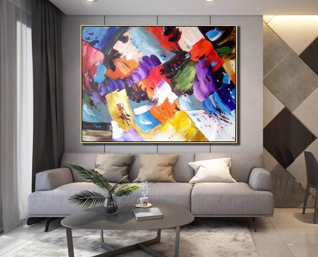 Extra Large Texture Abstract Art, Large Abstract Painting, Hand Painted ...