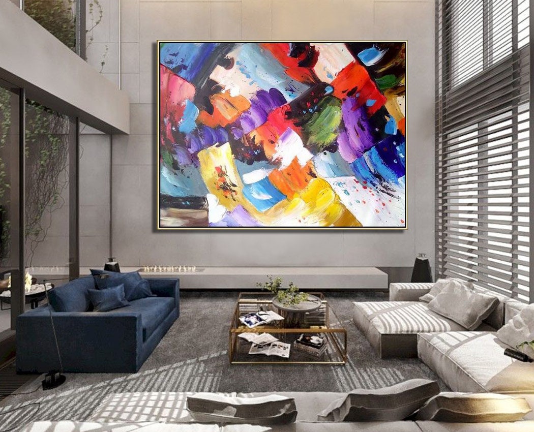 Extra Large Texture Abstract Art, Large Abstract Painting, Hand Painted ...