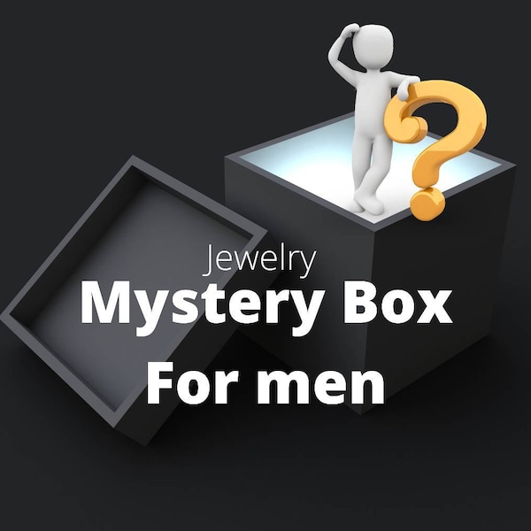Jewelry Mystery Box for Men , Surprise Box, Mystery Grab Bag, Treasure Jewelry Box, Mysterious Box, Surprise Gift