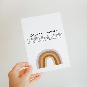 Cartes imprimables d'étape de grossesse. Cartes d'annonce de grossesse, jalon de grossesse arc-en-ciel, cartes de jalon arc-en-ciel, cadeau de naissance
