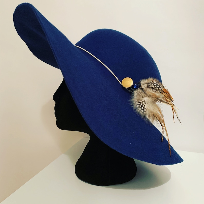 Custom Wide Brim Wool Felt Hat Etsy