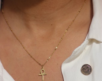 Gold Ankh Necklace