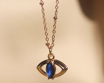 Gold Eye Necklace